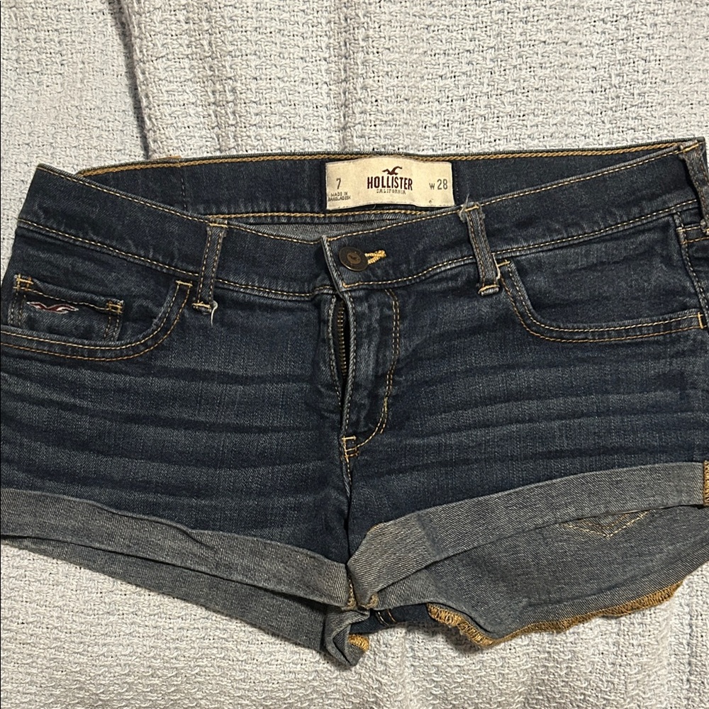 Hollister Women's Deep Indigo Jean Shorts